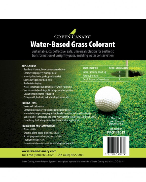 Green Canary Grass Colorant (1 Gallon)