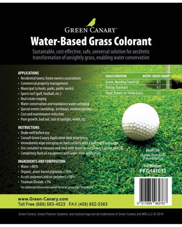 Green Canary Grass Colorant - Black (1 Quart)