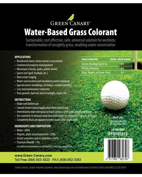 Green Canary Grass Colorant (5 Gallon)